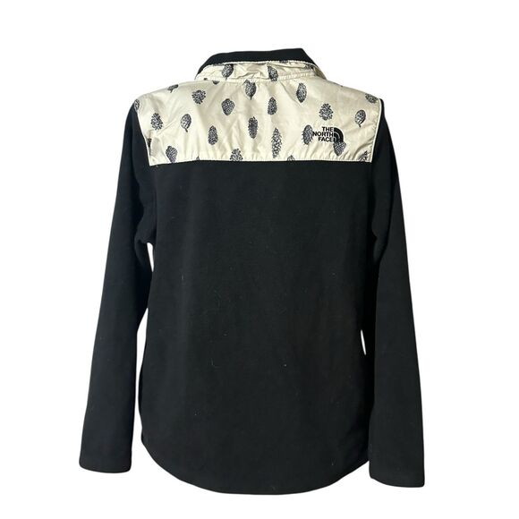 RARE HARD TO FIND The North Face Black 1/2 Zip Pullover Fleece Pinecones WITH Em - Picture 5 of 10